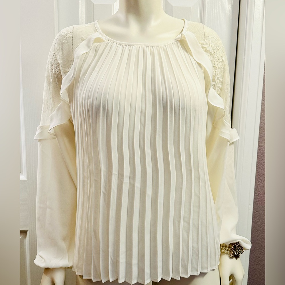 Express white lace blouse